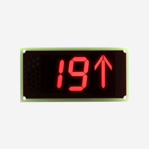 Указатель местоположения лифта матричный ГОНГ-У НШЕК.468232.030-01 (УЛ, УКЛ) КМЗ