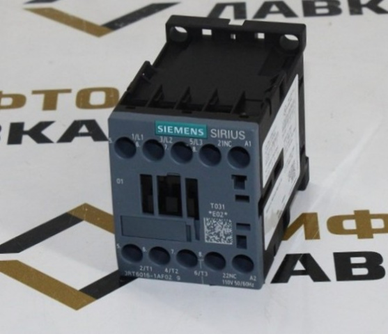 Контактор 110VAC 9A 1NC 3RT6016-1AF02 Siemens