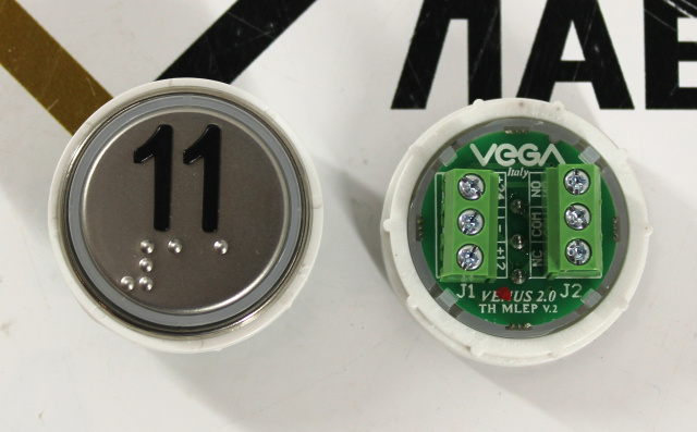Модуль кнопочный VEGA Venus "11" красная подсветка (разъем MLEP)