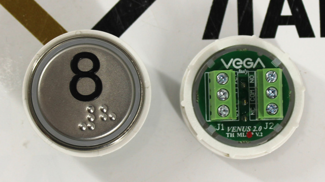 Модуль кнопочный VEGA Venus "8" красная подсветка (разъем MLEP)