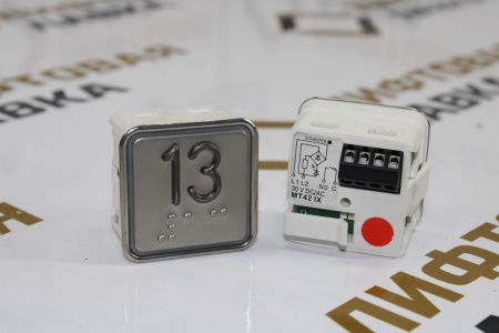 Модуль кнопочный красная подсветка "13" MT42RUS Schaefer