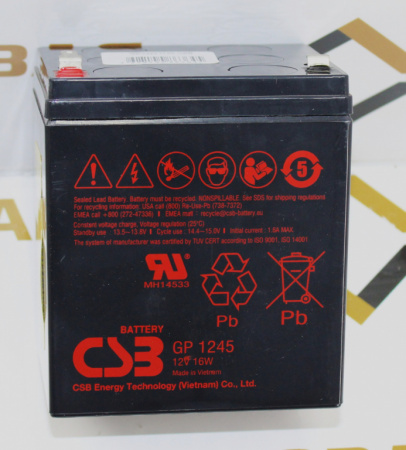 Аккумуляторная батарея GP1245(16W) 12V 4Ah 93x102x70 мм CSB