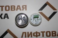 Модуль кнопочный круглый красная подсветка код брайля "Закрытие" A4N49744$09 ЩЛЗ