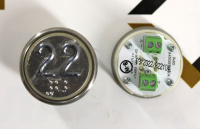 Модуль кнопочный круглый белая подсветка код Брайля "22" A4N58353$04 MA2D04-S-W-22