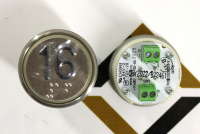 Модуль кнопочный круглый белая подсветка код Брайля "16" A4N58353$04 MA2D04-S-W-16